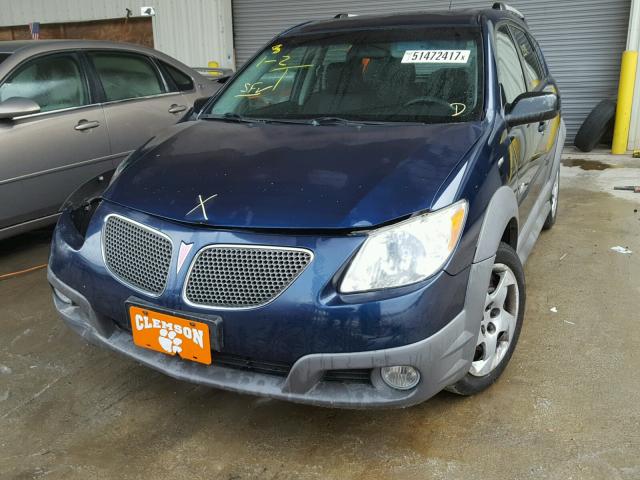 5Y2SL658X7Z424051 - 2007 PONTIAC VIBE BLUE photo 2