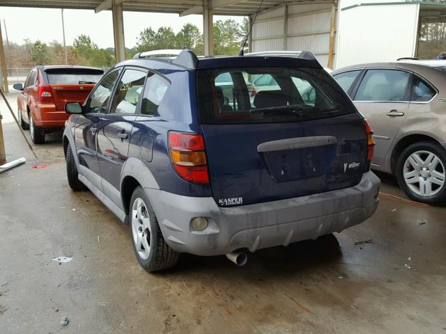 5Y2SL658X7Z424051 - 2007 PONTIAC VIBE BLUE photo 3