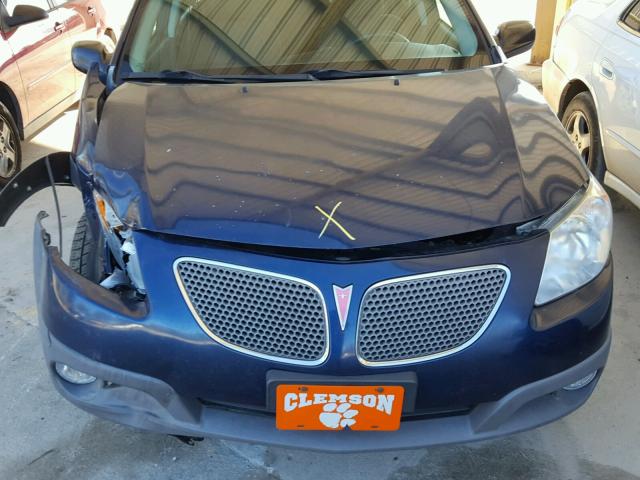 5Y2SL658X7Z424051 - 2007 PONTIAC VIBE BLUE photo 7