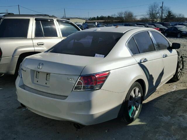 1HGCP3F88AA022669 - 2010 HONDA ACCORD EXL WHITE photo 4