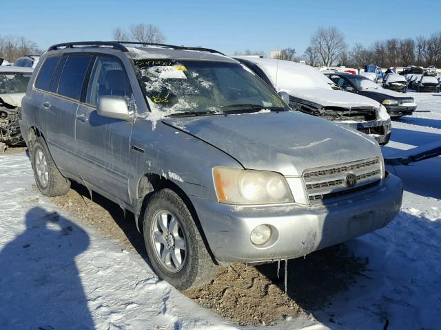 JTEHF21A030117940 - 2003 TOYOTA HIGHLANDER SILVER photo 1