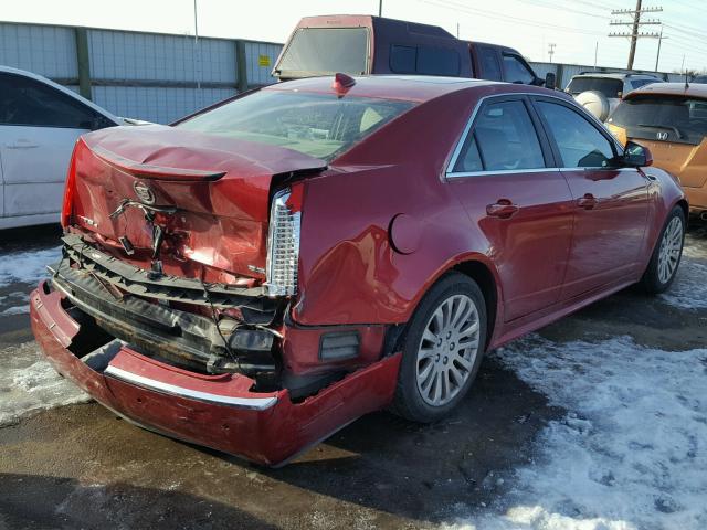 1G6DS5E3XC0133450 - 2012 CADILLAC CTS PREMIU RED photo 4