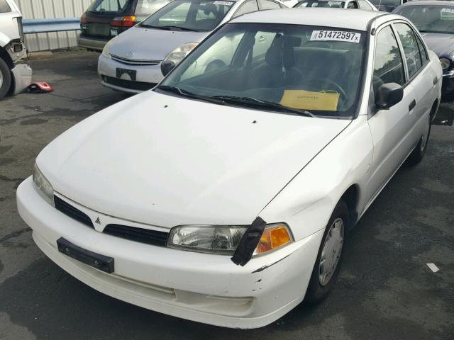 JA3AY26A1VU030891 - 1997 MITSUBISHI MIRAGE DE WHITE photo 2