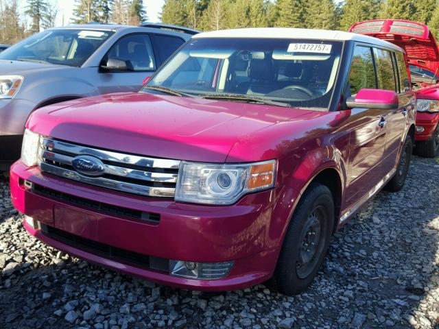 2FMDK52C59BA15360 - 2009 FORD FLEX SEL MAROON photo 2