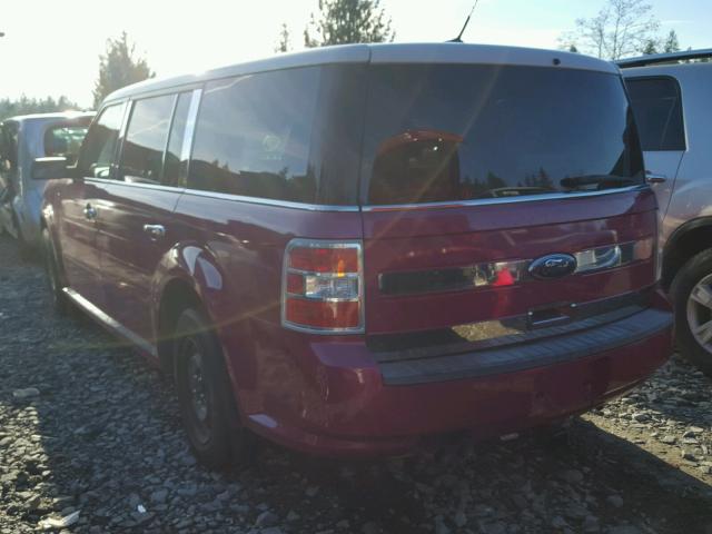 2FMDK52C59BA15360 - 2009 FORD FLEX SEL MAROON photo 3