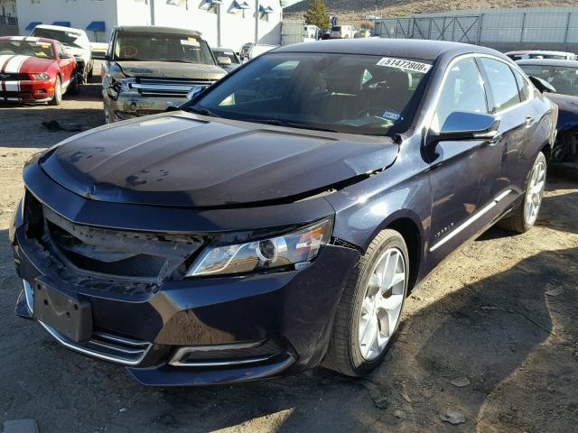 2G1125S35J9117527 - 2018 CHEVROLET IMPALA PRE BLUE photo 2