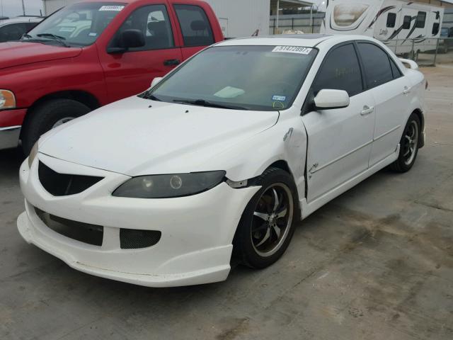 1YVHP80D655M23153 - 2005 MAZDA 6 S WHITE photo 2