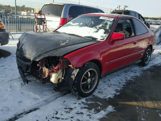 1HGEJ8241VL129681 - 1997 HONDA CIVIC EX RED photo 2