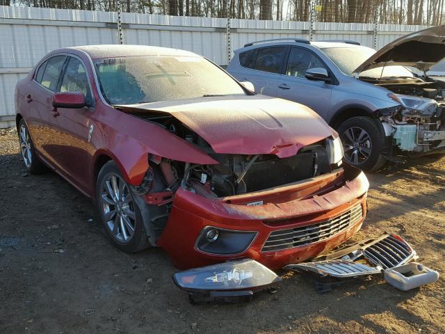 1LNHL9FT8AG613584 - 2010 LINCOLN MKS RED photo 1