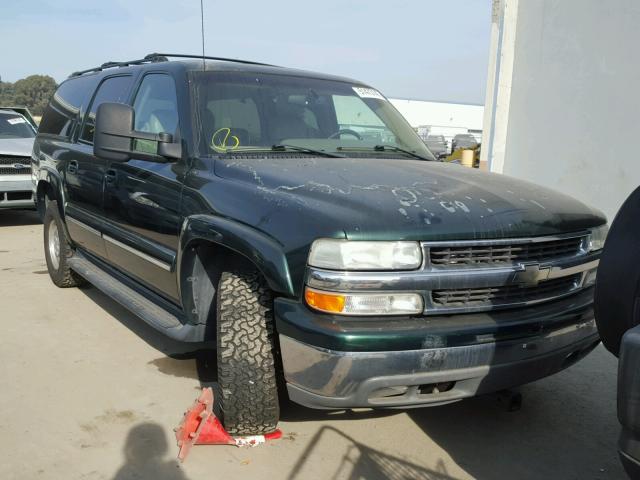 3GNFK16TX1G217734 - 2001 CHEVROLET SUBURBAN K GREEN photo 1