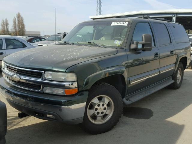 3GNFK16TX1G217734 - 2001 CHEVROLET SUBURBAN K GREEN photo 2