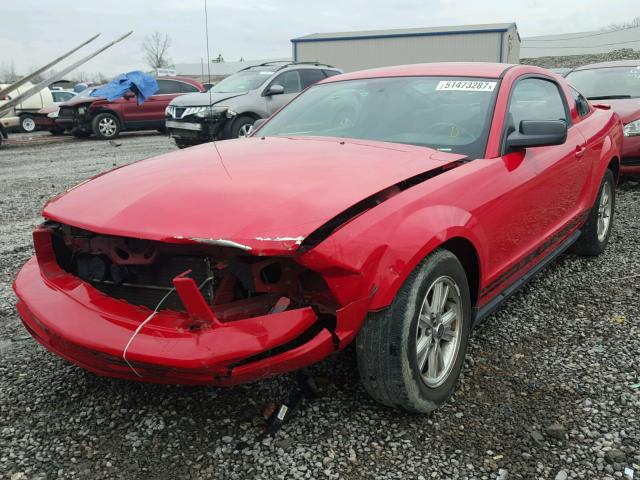 1ZVFT80N375242724 - 2007 FORD MUSTANG RED photo 2