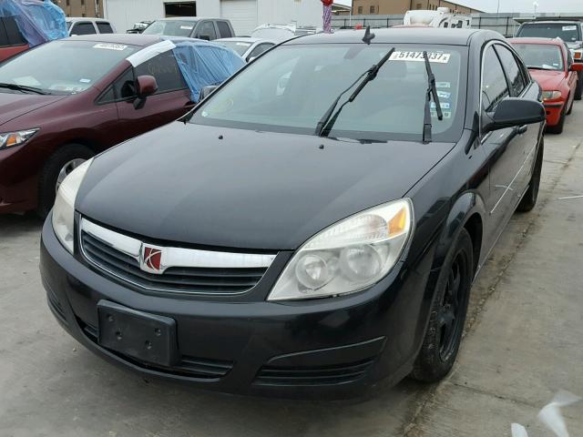 1G8ZS57B78F175774 - 2008 SATURN AURA XE BLACK photo 2