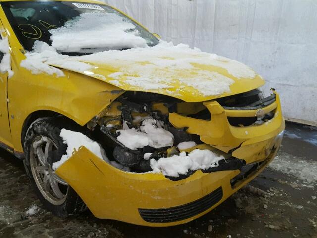 1G1AL15F467862838 - 2006 CHEVROLET COBALT LT YELLOW photo 9