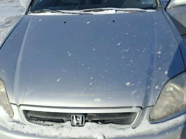 1HGEJ8221XL806083 - 1999 HONDA CIVIC SI SILVER photo 7