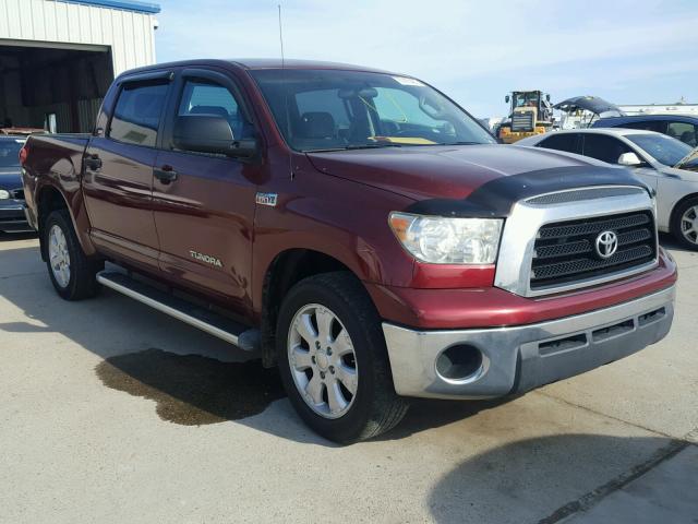 5TFEV54107X027367 - 2007 TOYOTA TUNDRA CRE RED photo 1