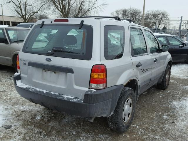 1FMYU02163KA33120 - 2003 FORD ESCAPE XLS GRAY photo 4