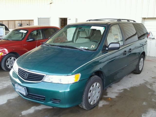 2HKRL1851YH572567 - 2000 HONDA ODYSSEY LX GREEN photo 2