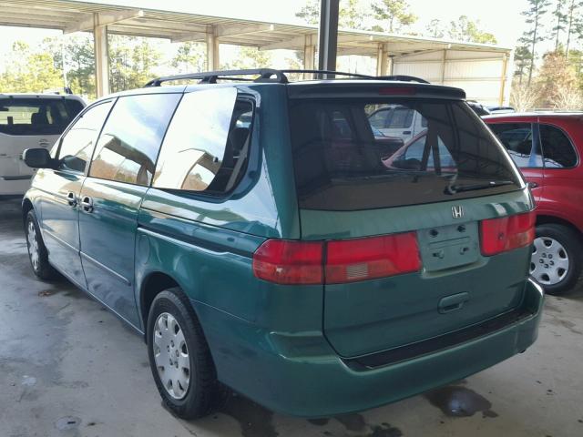 2HKRL1851YH572567 - 2000 HONDA ODYSSEY LX GREEN photo 3