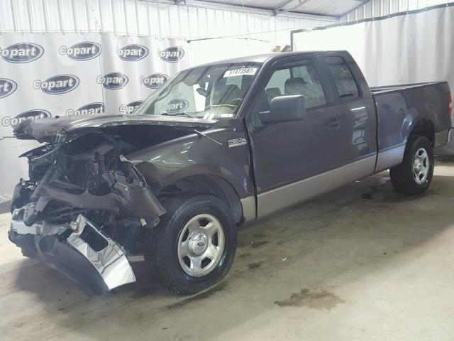 1FTPX12595FA55396 - 2005 FORD F150 GRAY photo 2