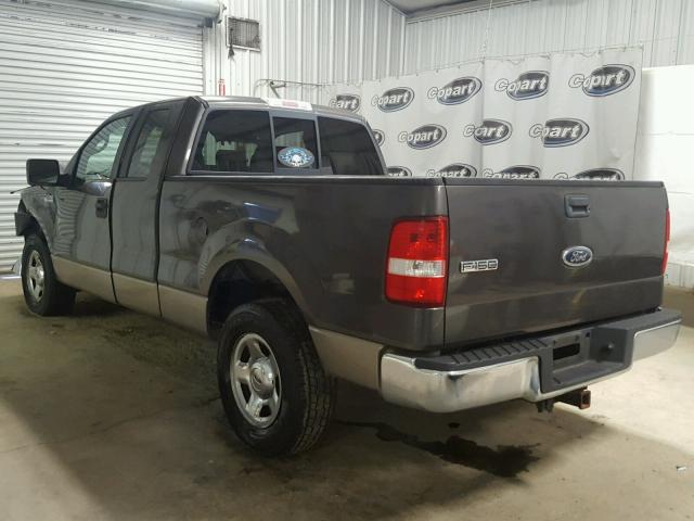 1FTPX12595FA55396 - 2005 FORD F150 GRAY photo 3