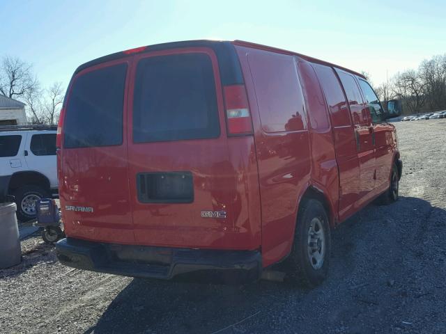 1GTFG15X351179119 - 2005 GMC SAVANA G15 RED photo 4