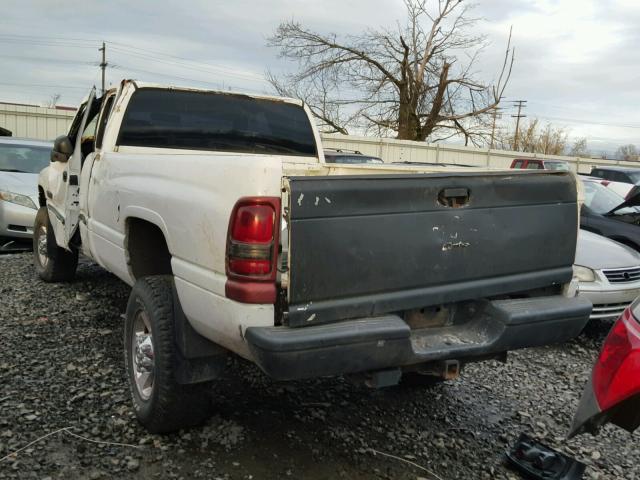 1B7KF23601J592398 - 2001 DODGE RAM 2500 WHITE photo 3