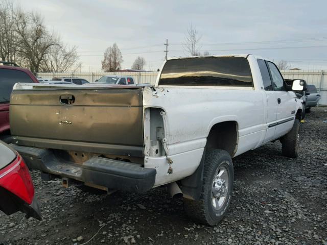 1B7KF23601J592398 - 2001 DODGE RAM 2500 WHITE photo 4