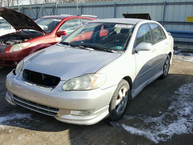 2T1BR32E33C112066 - 2003 TOYOTA COROLLA CE SILVER photo 2