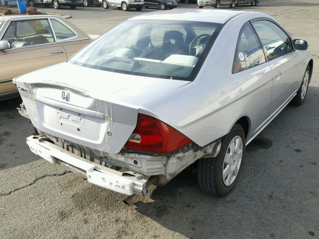 1HGEM22912L034503 - 2002 HONDA CIVIC EX 银色 照片 4