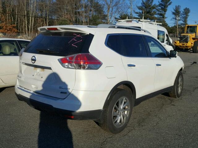 5N1AT2MV0EC772836 - 2014 NISSAN ROGUE S WHITE photo 4