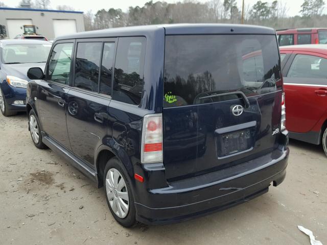 JTLKT334X50175108 - 2005 TOYOTA SCION XB BLUE photo 3