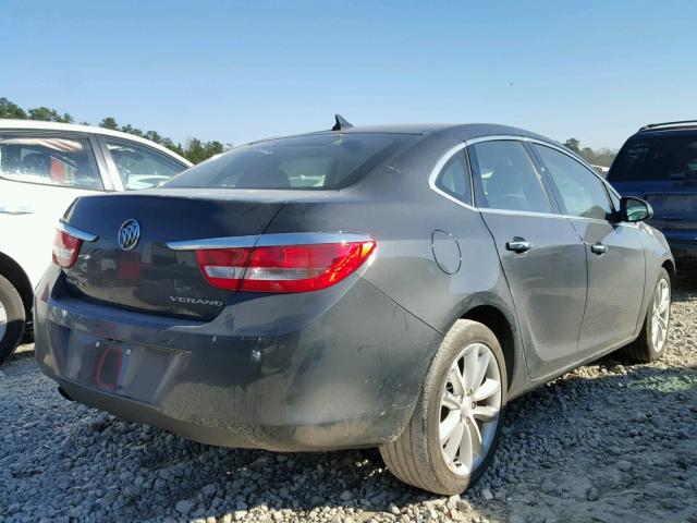 1G4PP5SK3E4117931 - 2014 BUICK VERANO GRAY photo 4