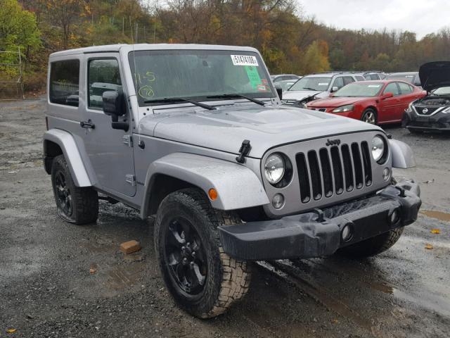1C4GJWBG4FL710602 - 2015 JEEP WRANGLER S Արծաթագույն լուսանկար 1