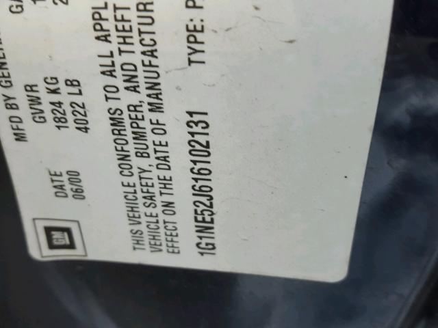 1G1NE52J616102131 - 2001 CHEVROLET MALIBU LS 蓝色 照片 10