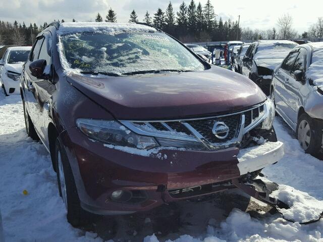 JN8AZ1MW8BW182825 - 2011 NISSAN MURANO S MAROON photo 1