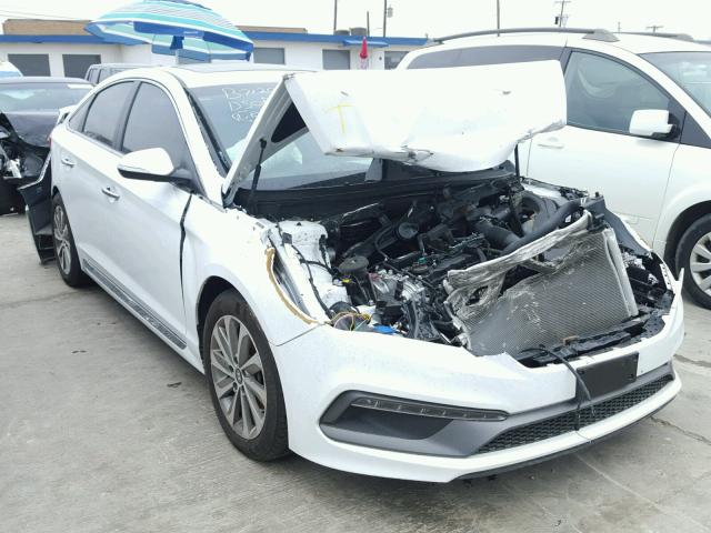 5NPE34AF0HH584857 - 2017 HYUNDAI SONATA SPO WHITE photo 1