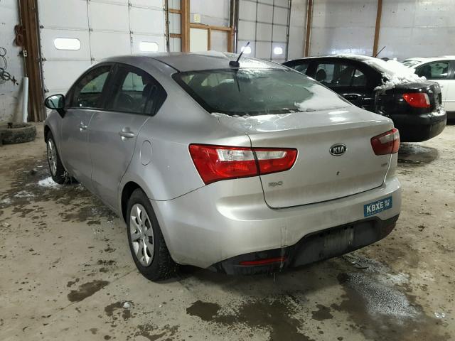 KNADM4A32D6100932 - 2013 KIA RIO LX Արծաթագույն լուսանկար 3
