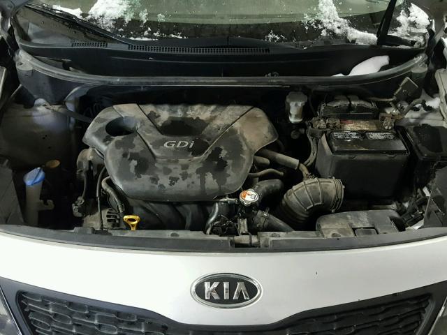 KNADM4A32D6100932 - 2013 KIA RIO LX Արծաթագույն լուսանկար 7