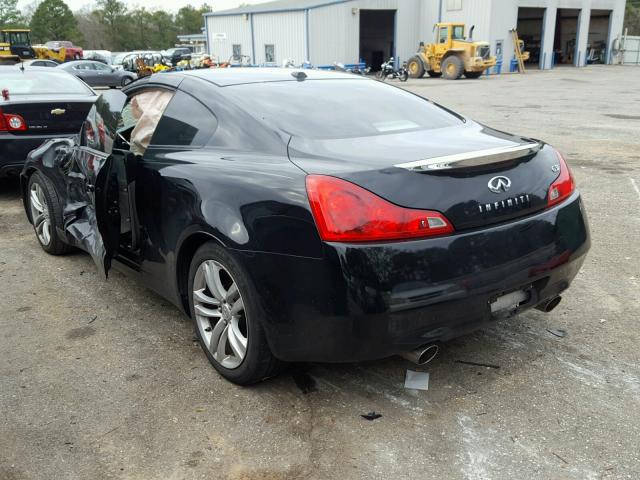 JNKCV64E68M113865 - 2008 INFINITI G37 BASE BLACK photo 3