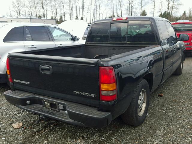 2GCEC19V011185402 - 2001 CHEVROLET SILVERADO BLACK photo 4