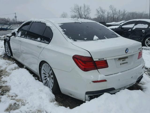 WBAYE8C50DD133590 - 2013 BMW 750LI WHITE photo 3