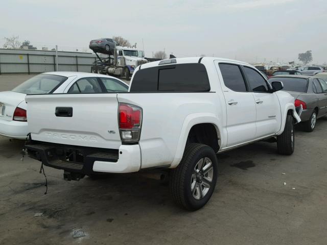 3TMEZ5CN2HM048334 - 2017 TOYOTA TACOMA DOU WHITE photo 4