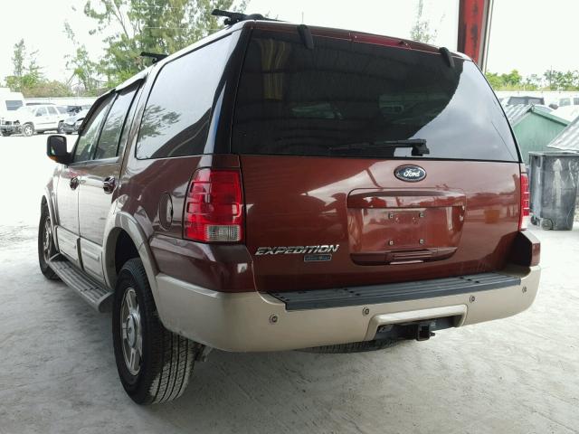 1FMPU17556LA82319 - 2006 FORD EXPEDITION MAROON photo 3