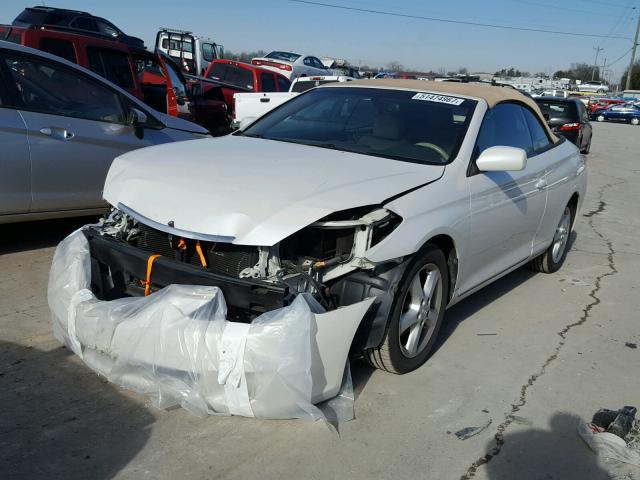 4T1FA38P35U061414 - 2005 TOYOTA CAMRY SOLA WHITE photo 2