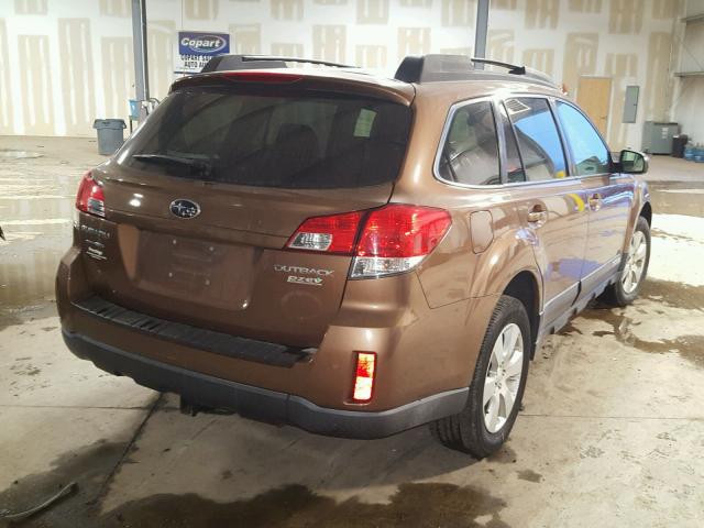 4S4BRBGC9B3321204 - 2011 SUBARU OUTBACK 2. BROWN photo 4