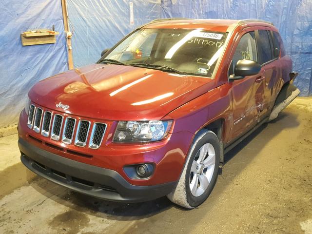 1C4NJDBB0ED698246 - 2014 JEEP COMPASS SP 红色 照片 2