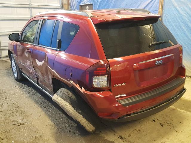 1C4NJDBB0ED698246 - 2014 JEEP COMPASS SP 红色 照片 3