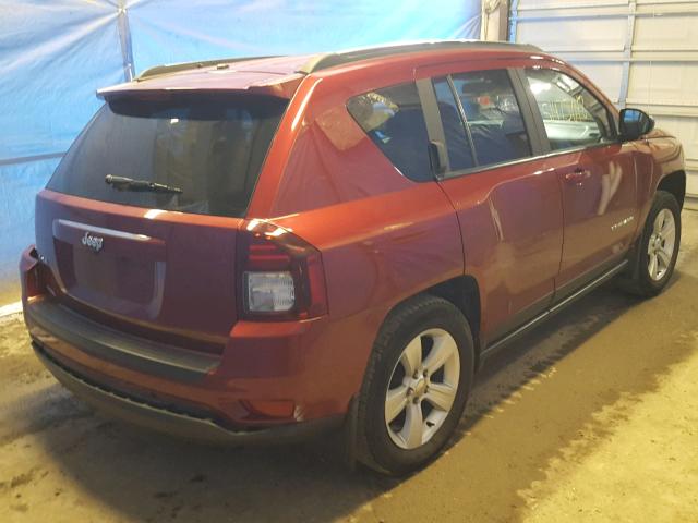 1C4NJDBB0ED698246 - 2014 JEEP COMPASS SP 红色 照片 4