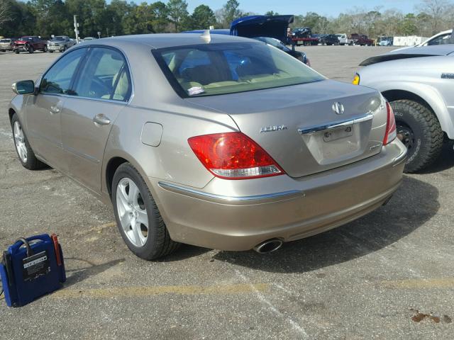 JH4KB16506C001392 - 2006 ACURA RL GOLD photo 3